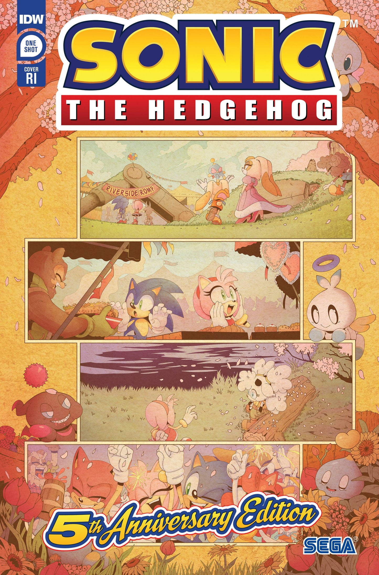 Sonic the Hedgehog #1 5th Anniversary Edition 1:10 Ratio Variant