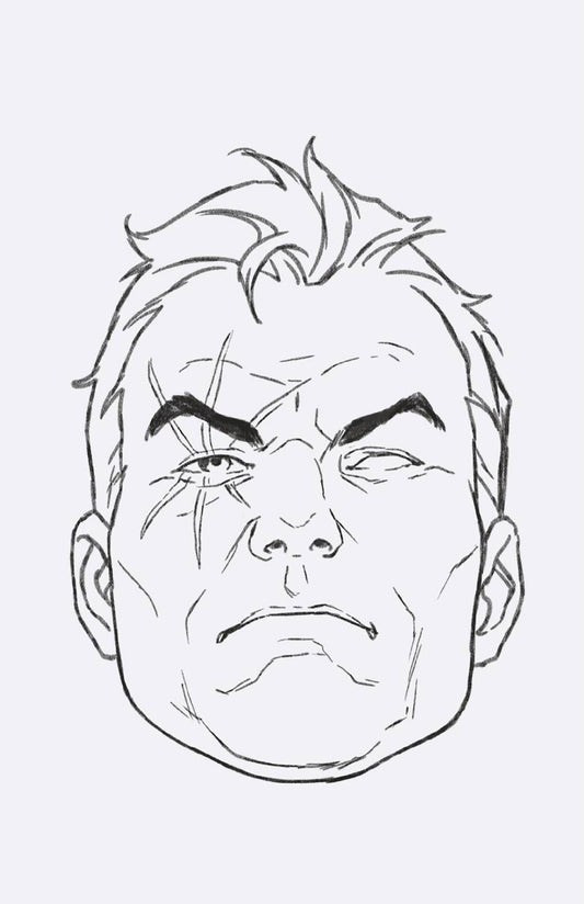 CABLE #3 50 COPY INCV MARK BROOKS HEADSHOT SKETCH VIR VAR