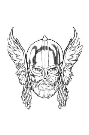 IMMORTAL THOR #8 50 COPY INCV BROOKS HEADSHOT SKETCH VIR VAR