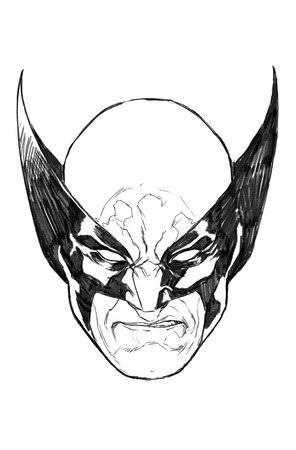 WOLVERINE #45 50 COPY INCV BROOKS HEADSHOT SKETCH VIR VAR