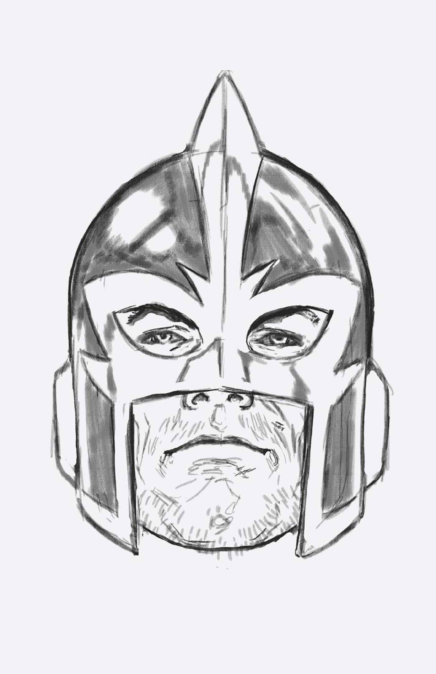 AVENGERS #11 50 COPY INCV  BROOKS HEADSHOT SKETCH VIR VAR