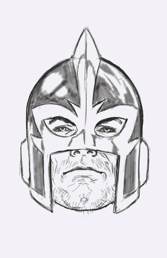 AVENGERS #11 50 COPY INCV  BROOKS HEADSHOT SKETCH VIR VAR