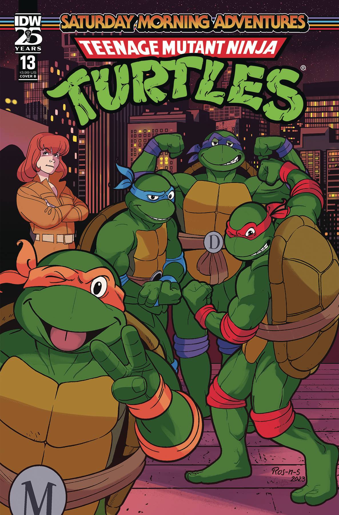 TMNT SATURDAY MORNING ADV 2023 #13 CVR B ROSANAS