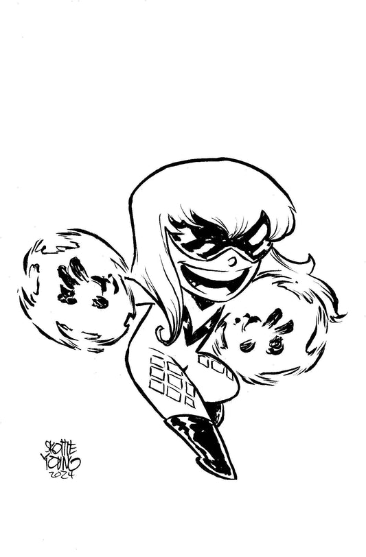 JACKPOT BLACK CAT #4 50 COPY INCV BIG MARVEL BW VIR VAR