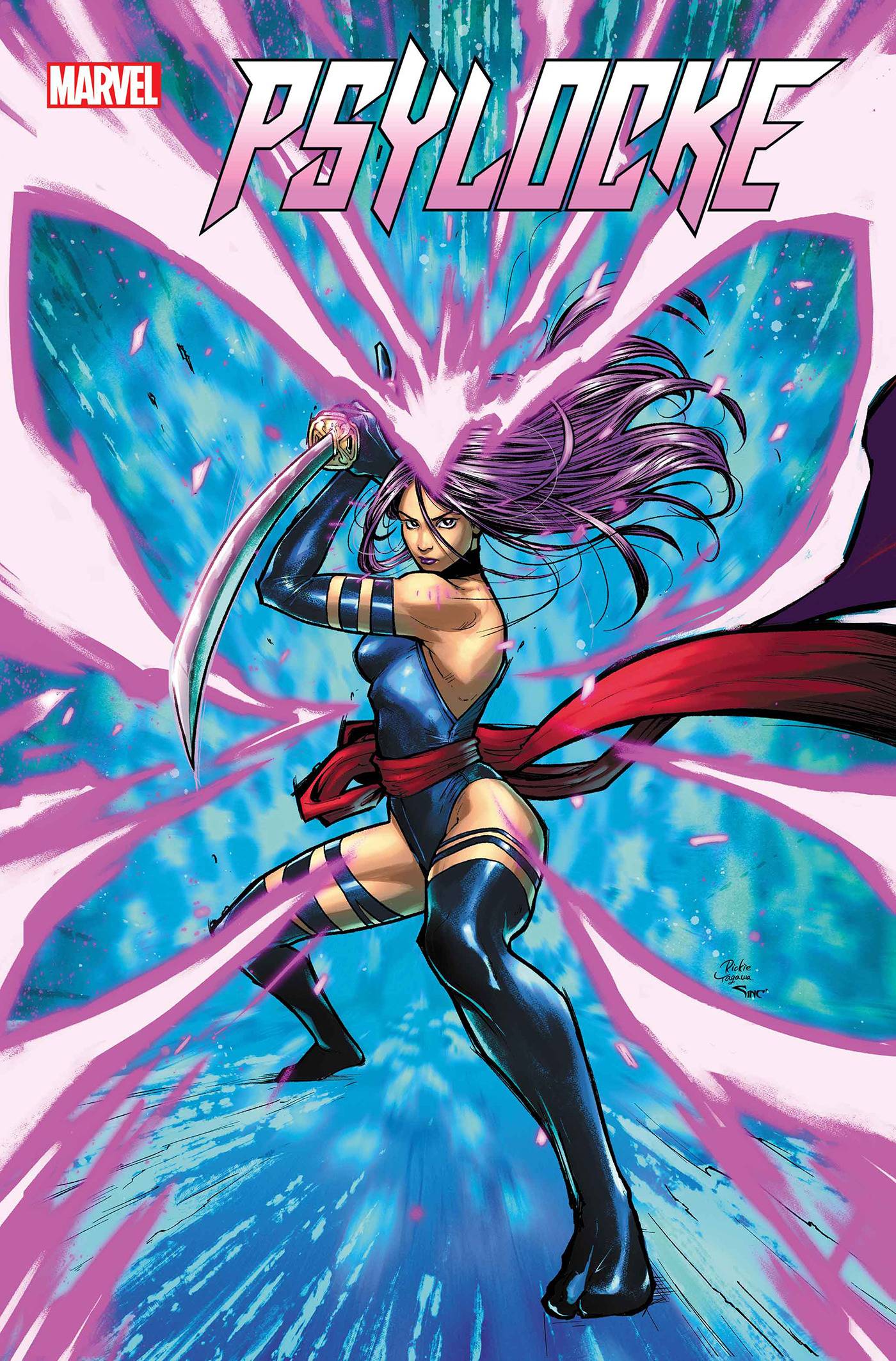 Psylocke #1 Rickie Yagawa Pink Foil Variant