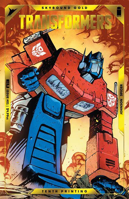 Transformers #1 10th Printing CVR A Foil Embossed