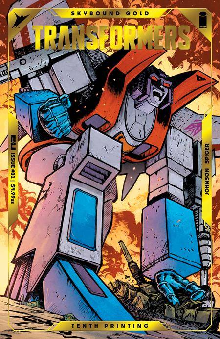 Transformers #1 10th Printing CVR B Foil Embossed