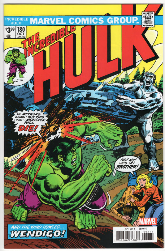 Incredible Hulk, Vol. 1 #180 - Facsimile Edition