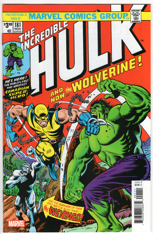 Incredible Hulk, Vol. 1 #181 - Facsimile Edition