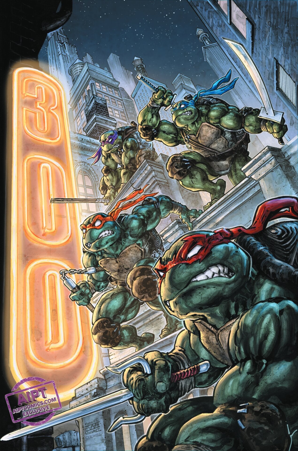 Teenage Mutant Ninja Turtles #20: 300th Issue Special Williams Virgin Cover