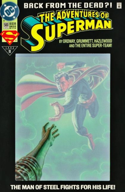 ADVENTURES OF SUPERMAN, VOL. 1 #500 COLLECTOR'S EDITION POLYBAGGED (WHITE)