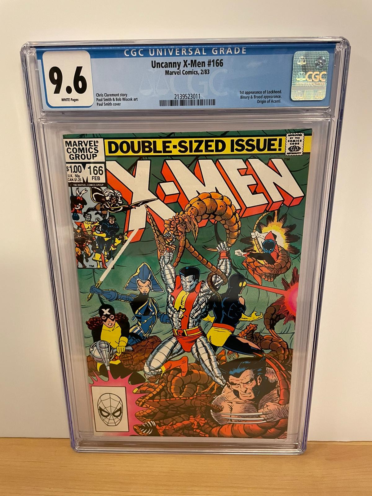 Uncanny X-Men, Vol. 1 #166 - CGC 9.6 (WP) - 1st Appearance of Lockheed