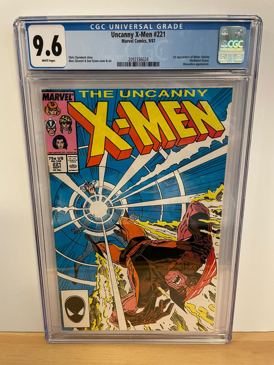 Uncanny X-Men, Vol. 1 #221 - CGC 9.6 (WP) - 1st Appearance of Mister Sinister